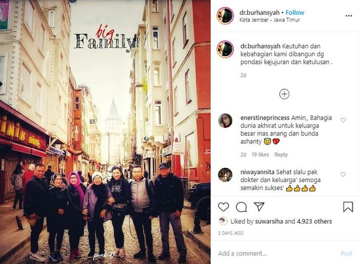 Kakak Kandung Anang Hermansyah Unggah Potret Kebahagian Keluarga Besar