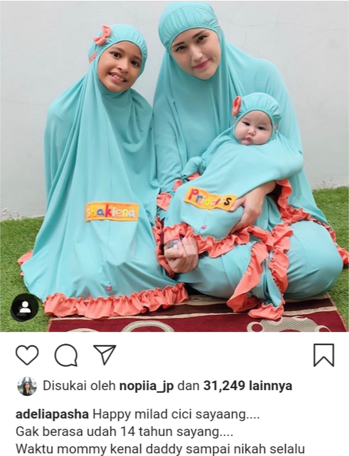 Adelia Pasha ungkap pesan haru untuk putri Okie Agustina dan Pasha