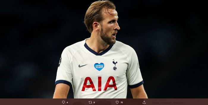 Penyerang Tottenham Hotspur, Harry Kane.