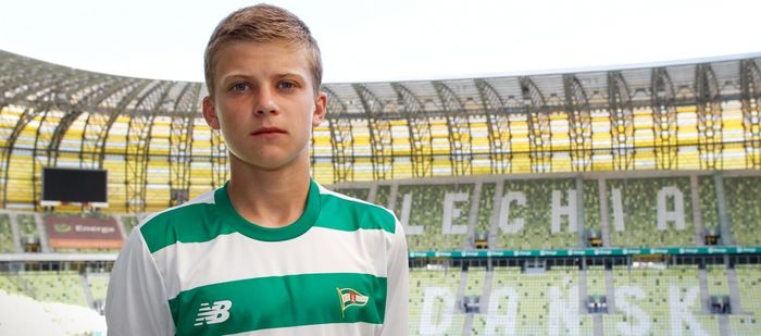 Jakub Kaluzinski, pemain berusia 17 tahun yang lebih dipilih pelatih Lechia Gdansk dibanding Egy Maulana Vikri