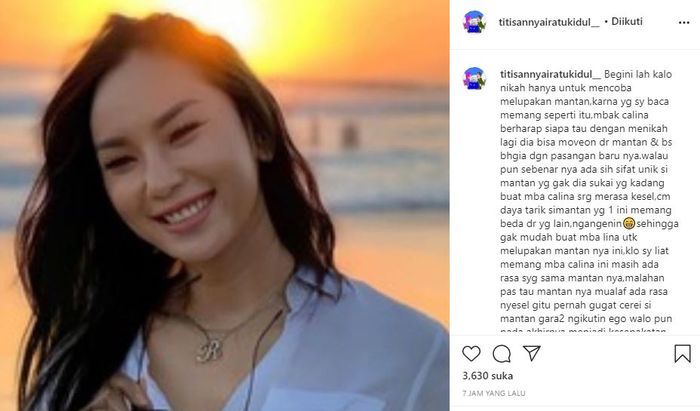 Nyai Ratu Kidul Menanggapi Perihal Perceraian Kalina Oktarani