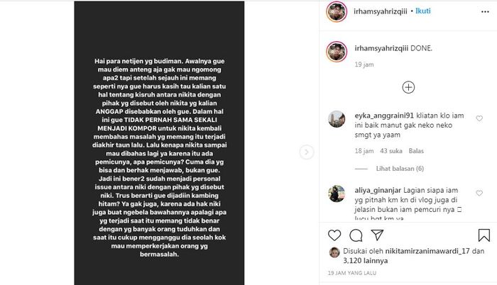  Iam membantah bahwa dia bukan dalang dari semua kejadian itu. 