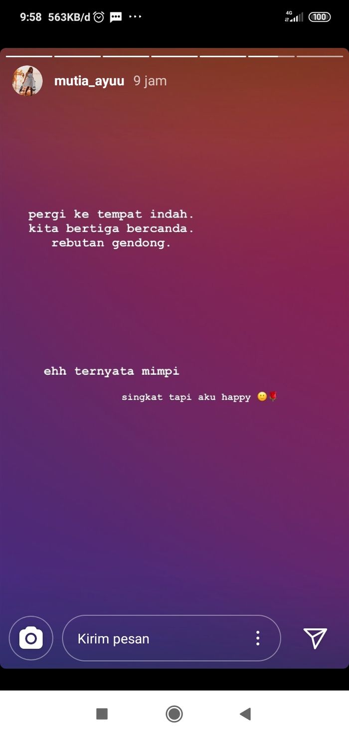 Mutia Ayu menceritakan isi mimpinya yang kembali dikunjungi oleh sang suami, Glenn Fredly.