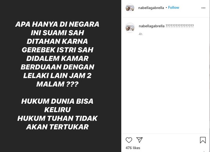Unggahan adik Vicky Prasetyo
