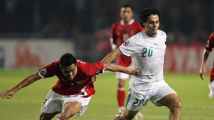 Timnas Indonesia menghadapi Arab Saudi di Piala Asia 2007.