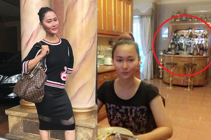 Koleksi minuman keras milik Inul Daratista