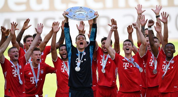 Bayern Muenchen, juara Bundesliga 2019-2020.