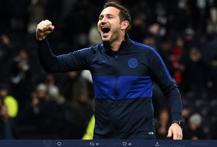 Pelatih Chelsea, Frank Lampard.