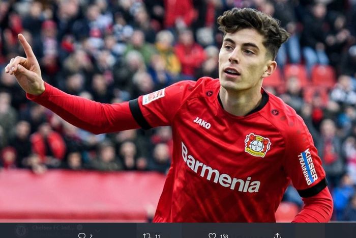 Gelandang serang Bayer Leverkusen, Kai Havertz.