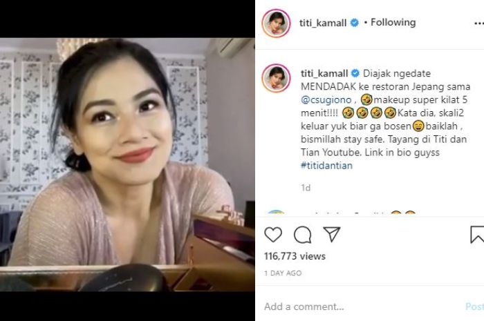 Momen bahagia Christian Sugiono dan Titi Kamal