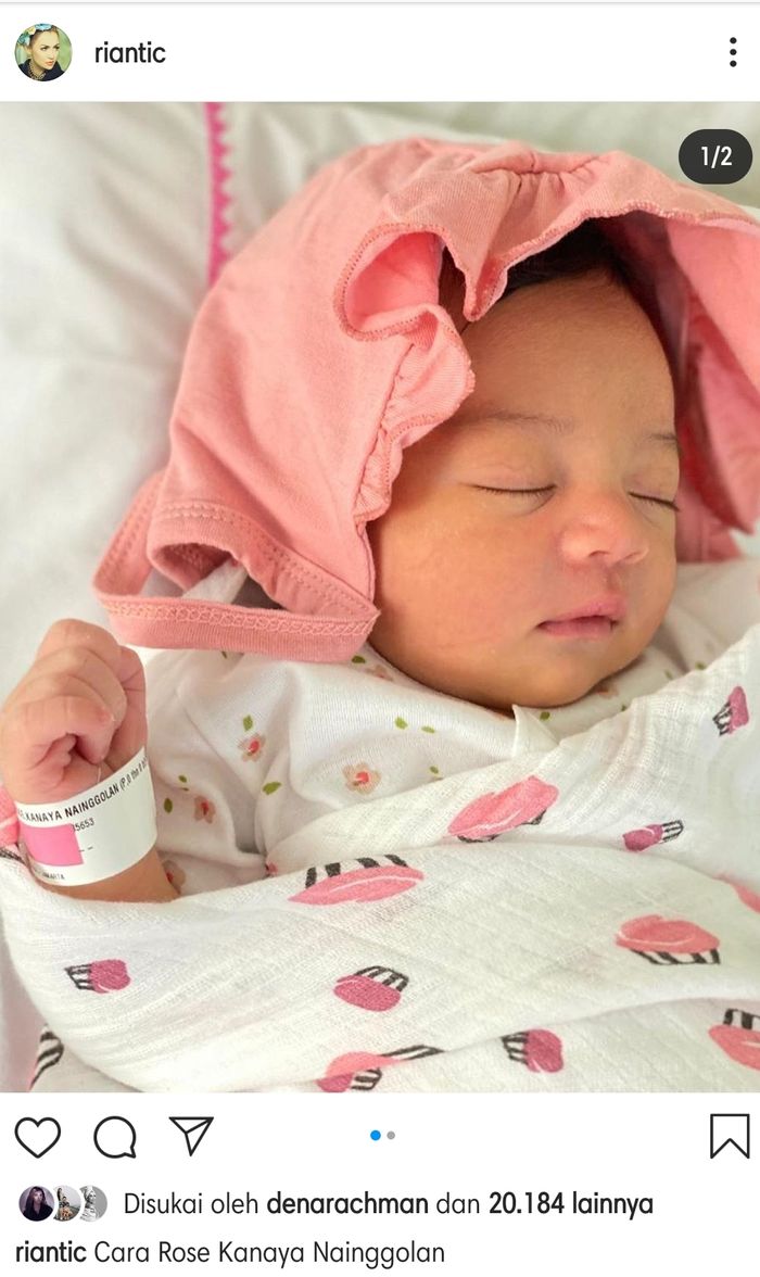 Rianti Cartwright akhirnya melahirkan buah hati pertamanya.
