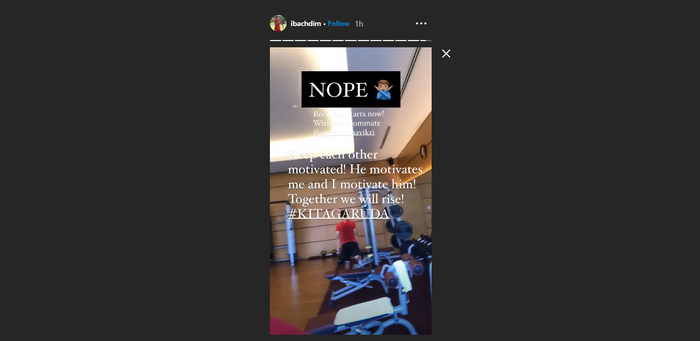 Irfan Bachdim saling memberi motivasi pada Egy Maulana Vikri saat melakoni TC timnas Indonesia (9/8/2020).