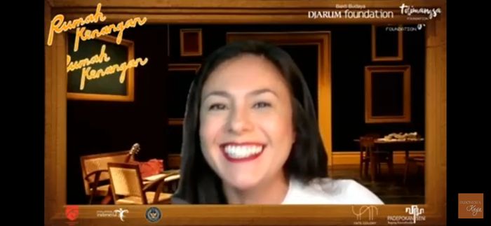Wulan Guritno saat press conference virtual teater Rumah Kenangan, Selasa (11/8/2020).