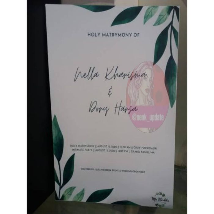 Beredar undangan pernikahan Nella Kharisma dan Dory Harsa