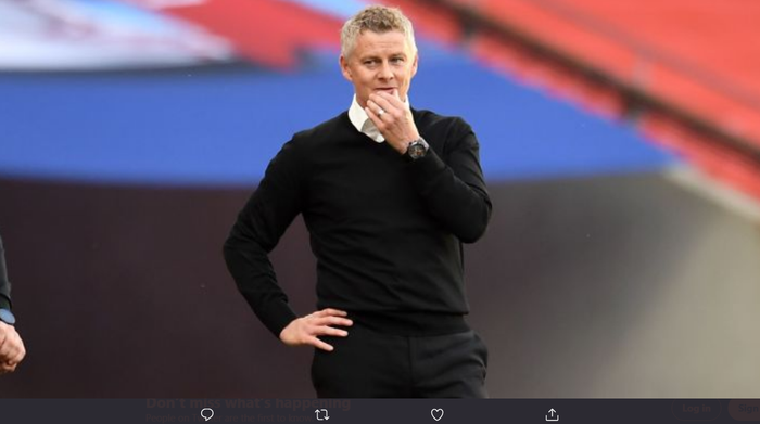 Pelatih Manchester United, Ole Gunnar Solskjaer.