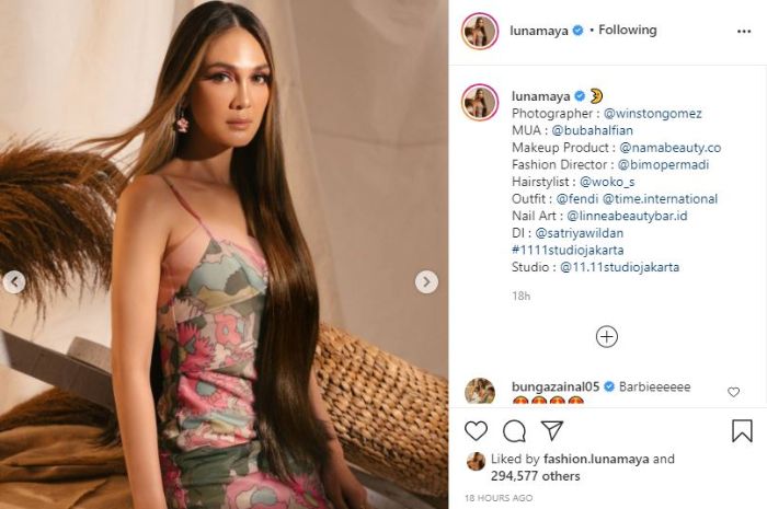 Potret cantik Luna Maya yang tuai pujian