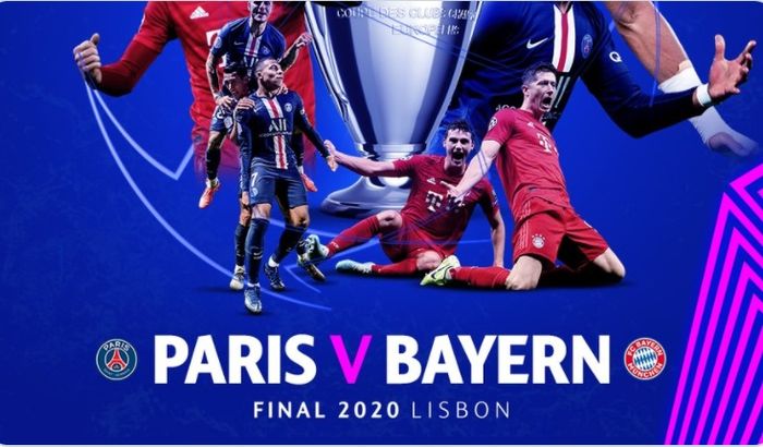 Final Liga Champions antara PSG kontra Bayern Muenchen pada 23 Agustus 2020 di Estadio do Sport Lisboa e Benfica.