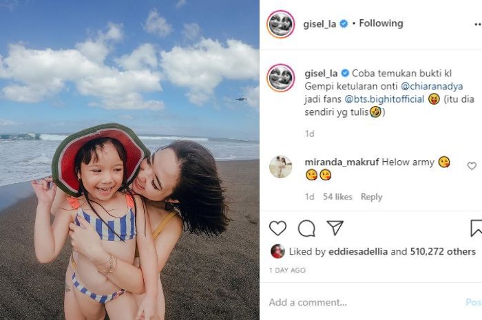 Potret seksi Gisella Anastasia dan Gempita Nora Marten saat pakai bikini .