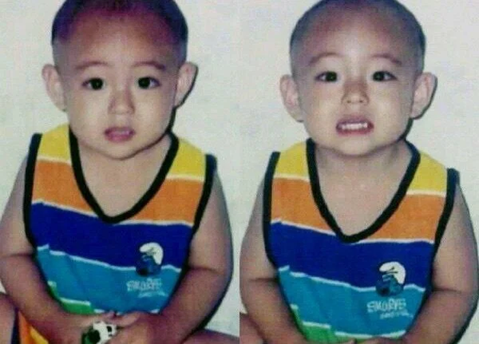 V BTS saat masih bayi