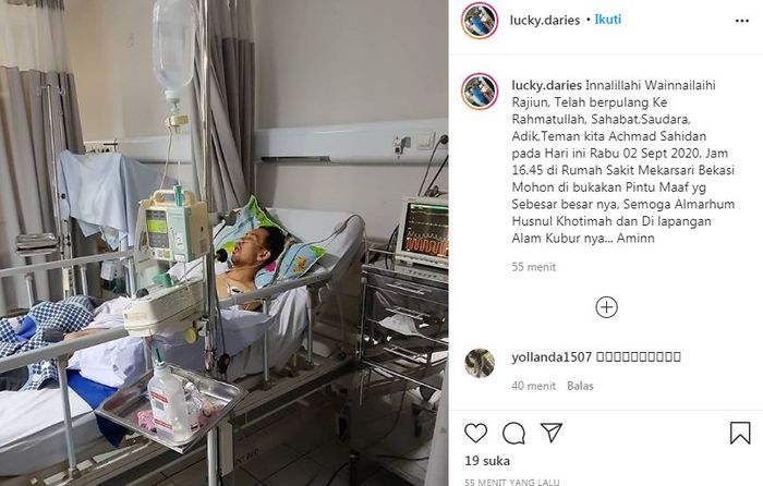 Pelawak Idan Separo dikabarkan meninggal dunia.