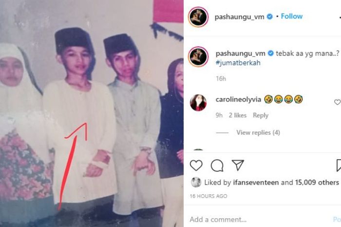 Potret Pasha Ungu ketika muda, disebut mirip dengan anak pertamanya  