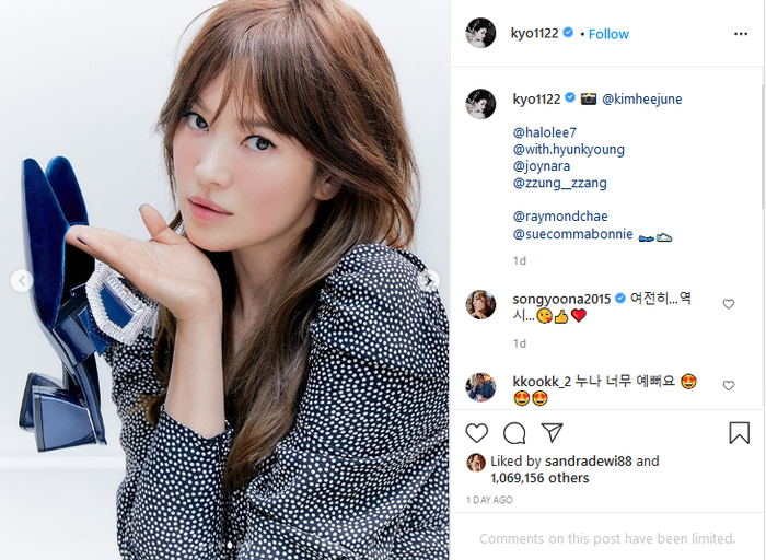 Unggahan terbaru Song Hye Kyo 