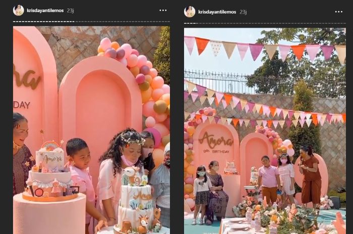 Momen ulang tahun Ariannha Amora Lemos