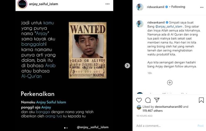 Mahasiswa bernama Anjay Saiful Islam