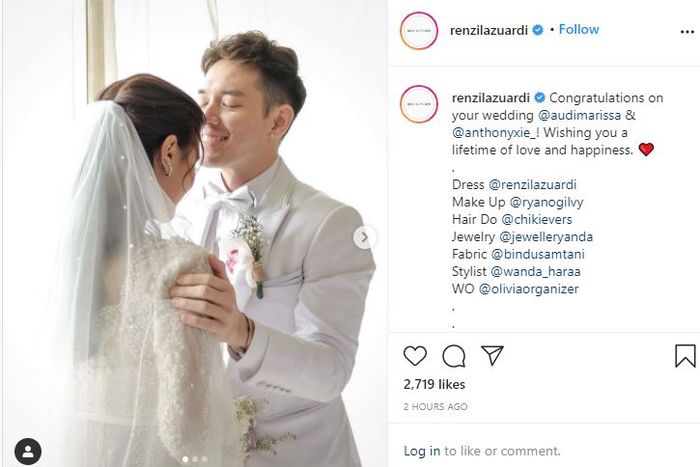 Audi Marissa dan Anthony Xie resmi menikah?