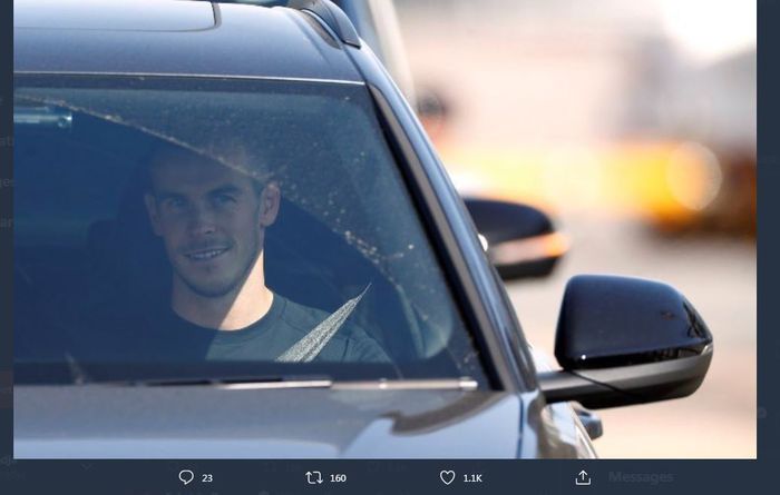 Gareth Bale tiba di London guna meneken kontrak dengan Tottenham Hotspur pada 18 September 2020.