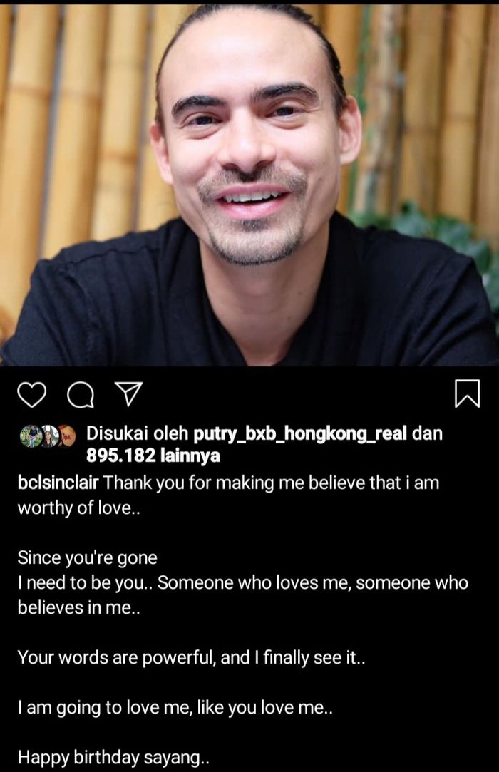 Bunga Citra Lestari tulis untaian kata untuk Ashraf Sinclair.