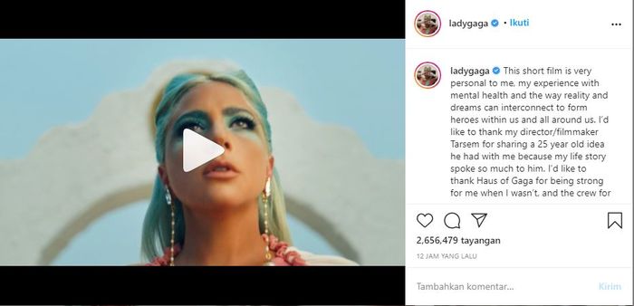 Lady Gaga menceritakan sekilas makna dari video musik '911' 