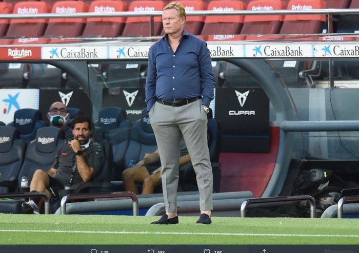 Pelatih kepala Barcelona, Ronald Koeman.