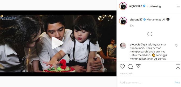 Al, El, Dul begitu menyayangi adik sambungnya putra dari Mulan Jameela, Muhammad Ali