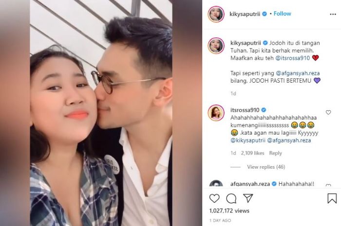 Kebersamaan Kiky Saputri dan Afgan Syahreza.