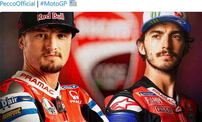 Dua pembalap Pramac Racing, Jack Miller dan Francesco Bagnaia, resmi bergabung dengan tim pabrikan Ducati pada MotoGP 2021.