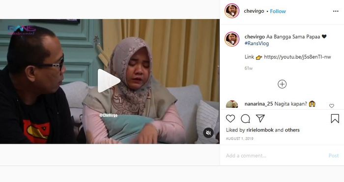 Lala beberkan sisi lain Rafathar sambil berlinang air mata