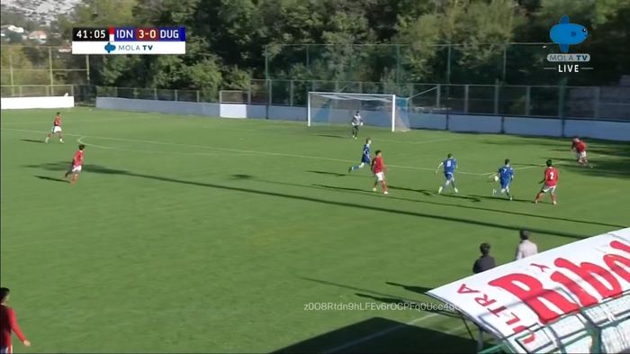 Laga timnas Indonesia U-19 vs NK Dugopolje, Kamis (9/10/2020). 