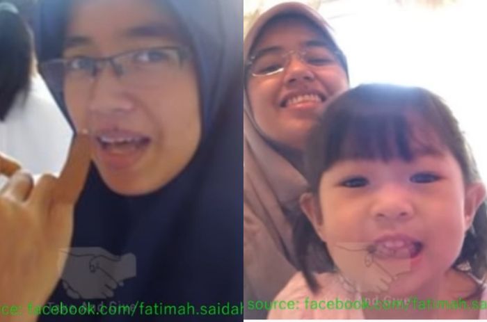 potret Fatima, mantan istri Adit dan buah hatinya