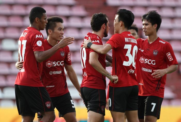 Para pemain Muangthong United di Liga Thailand 2020-2021.
