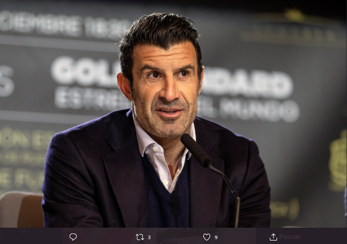 Mantan pemain Barcelona dan Real Madrid, Luis Figo