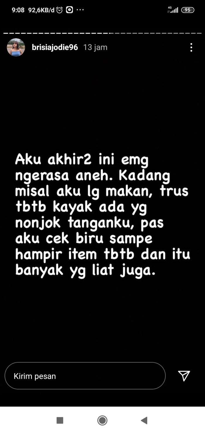 Brisia Jodie alami kejadian aneh.