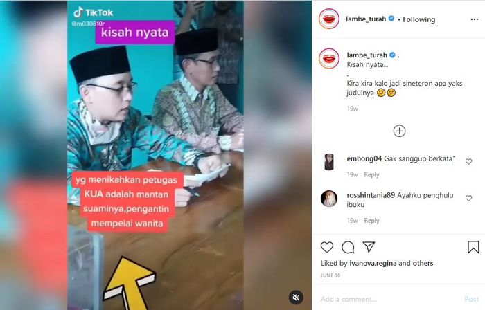 penghulu yang nikahkan mantan istri dengan teman sendiri