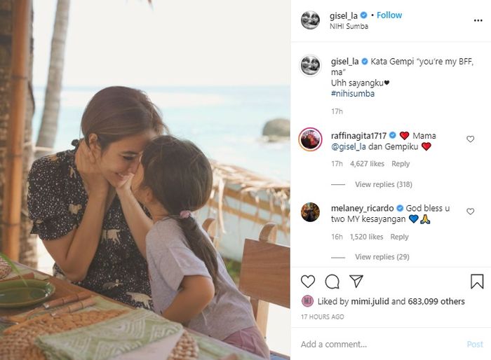 Ucapan manis Gempi untuk sang ibu, Gisella Anastasia.