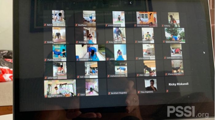 TC virtual timnas Indonesia U-19, 5-15 November 2020.