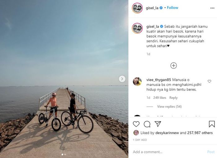Unggahan Gisella Anastasia