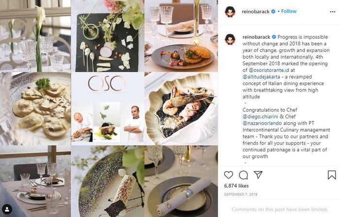 Restoran milik Reino Barack