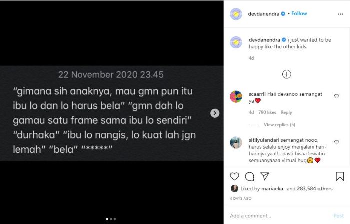 Rangkuman komentar dari netizen.