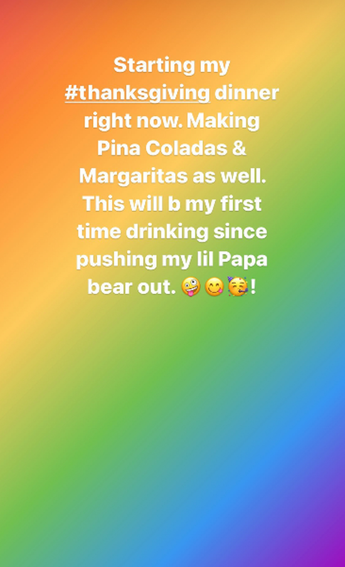 Unggahan Nicki Minaj di malam Thanksgiving.