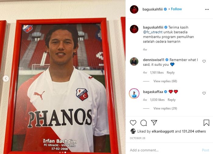 Irfan Bachdim saat berseragam FC Utrecht.